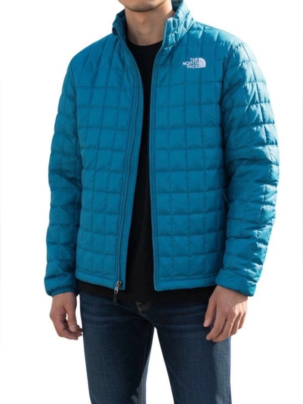 The North Face ThermoBall Eco Puffer Jacket Men’s Large Teal Blue NWT